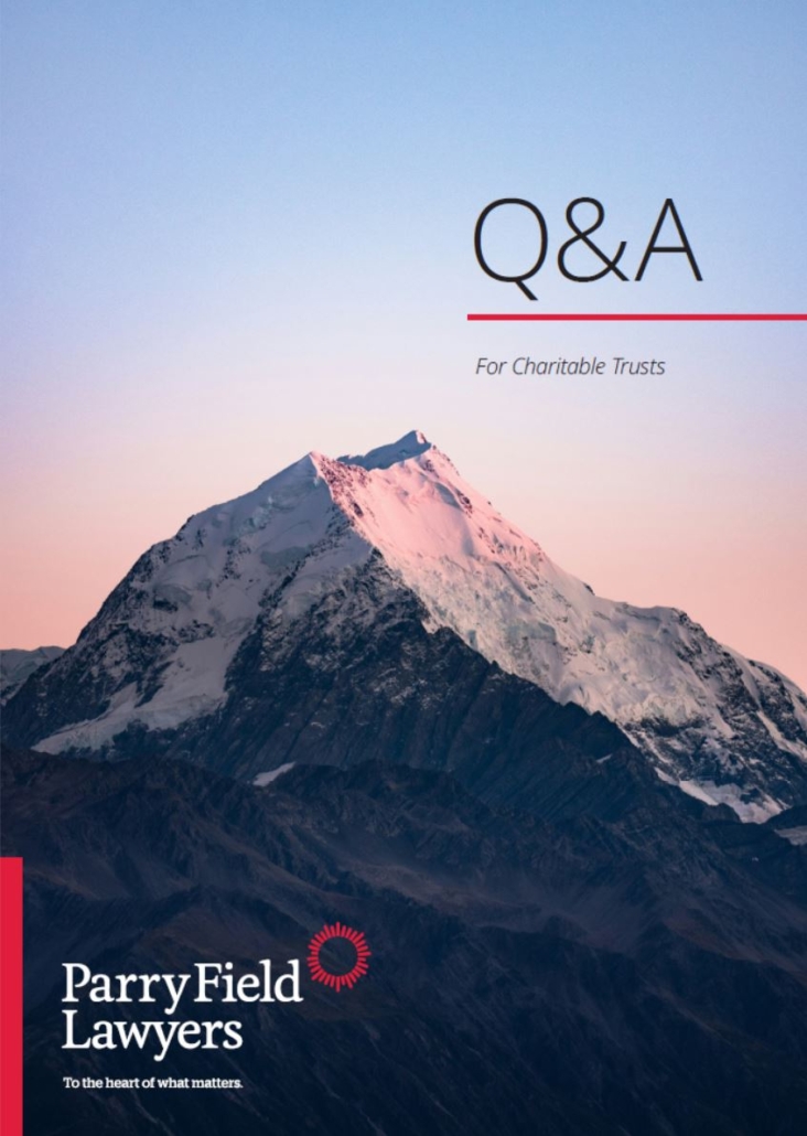 Charities Q&A Cover Page